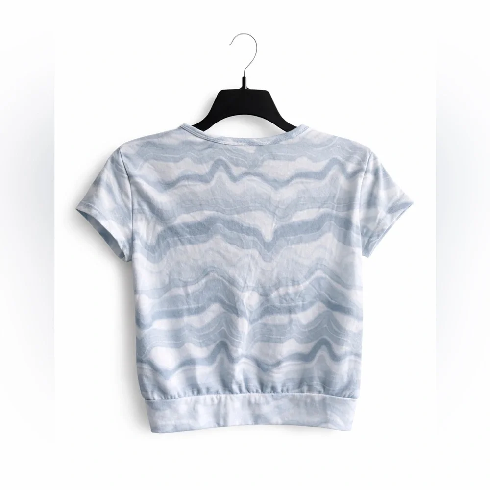 abercrombie kids Light Blue Wave Tee